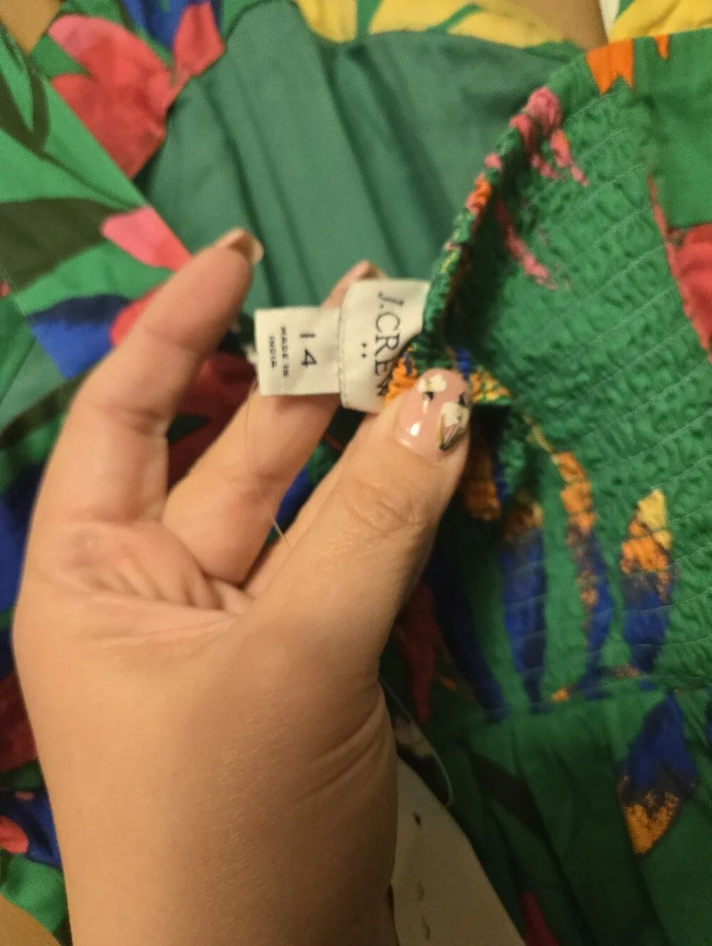 J. Crew vibrant green